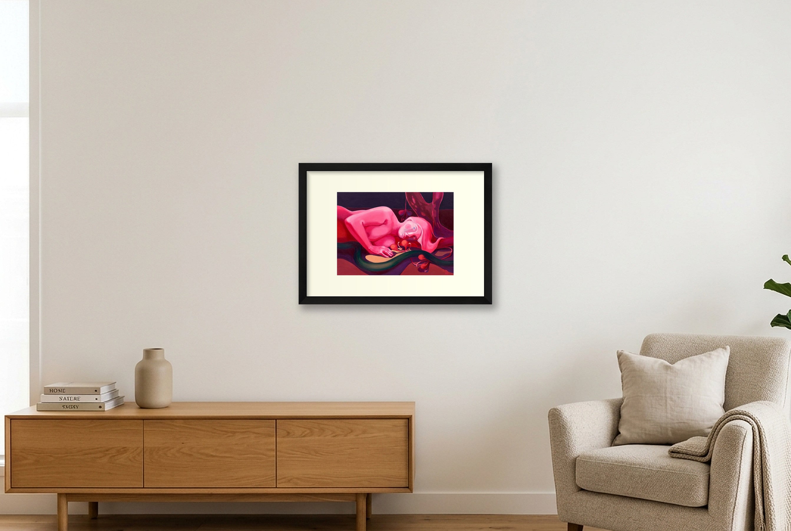 'Ungelebtes Potenzial' Fine-Art-Druck — A3 (42×30cm, 17×12") Black Frame