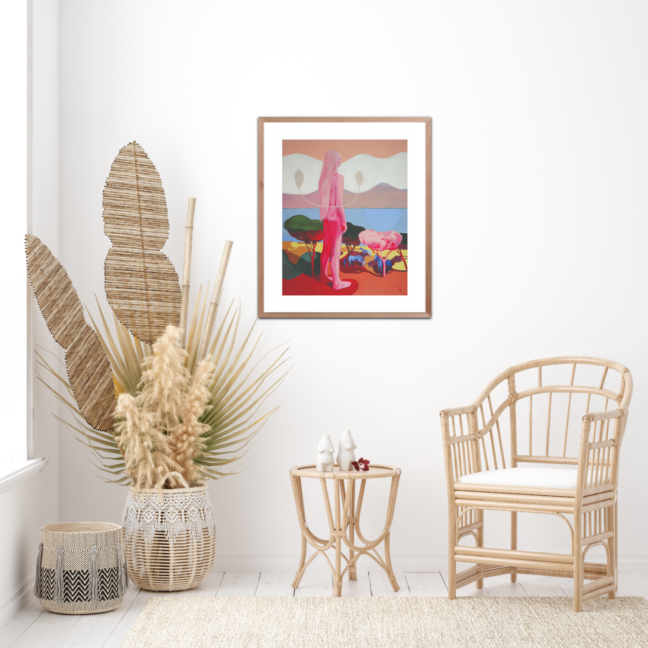 'Something Inside Me Looks At The Sea And At Everything Else Too' Fine Art Print