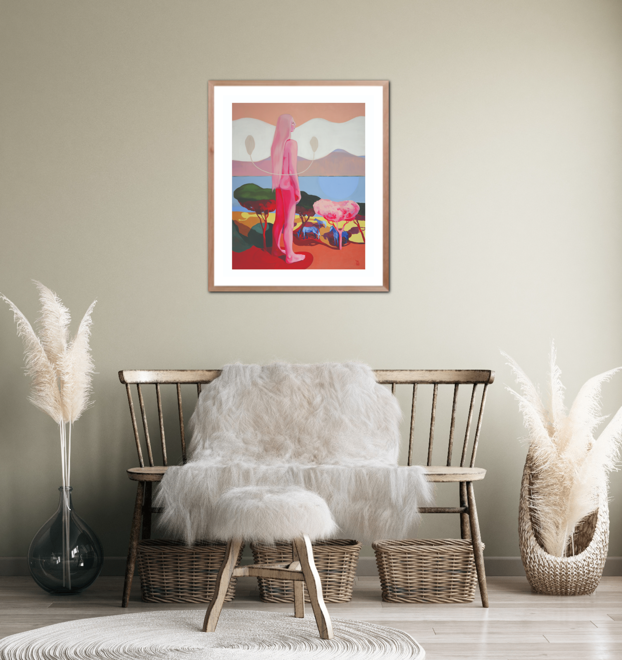 'Something Inside Me Looks At The Sea And At Everything Else Too' Fine Art Print