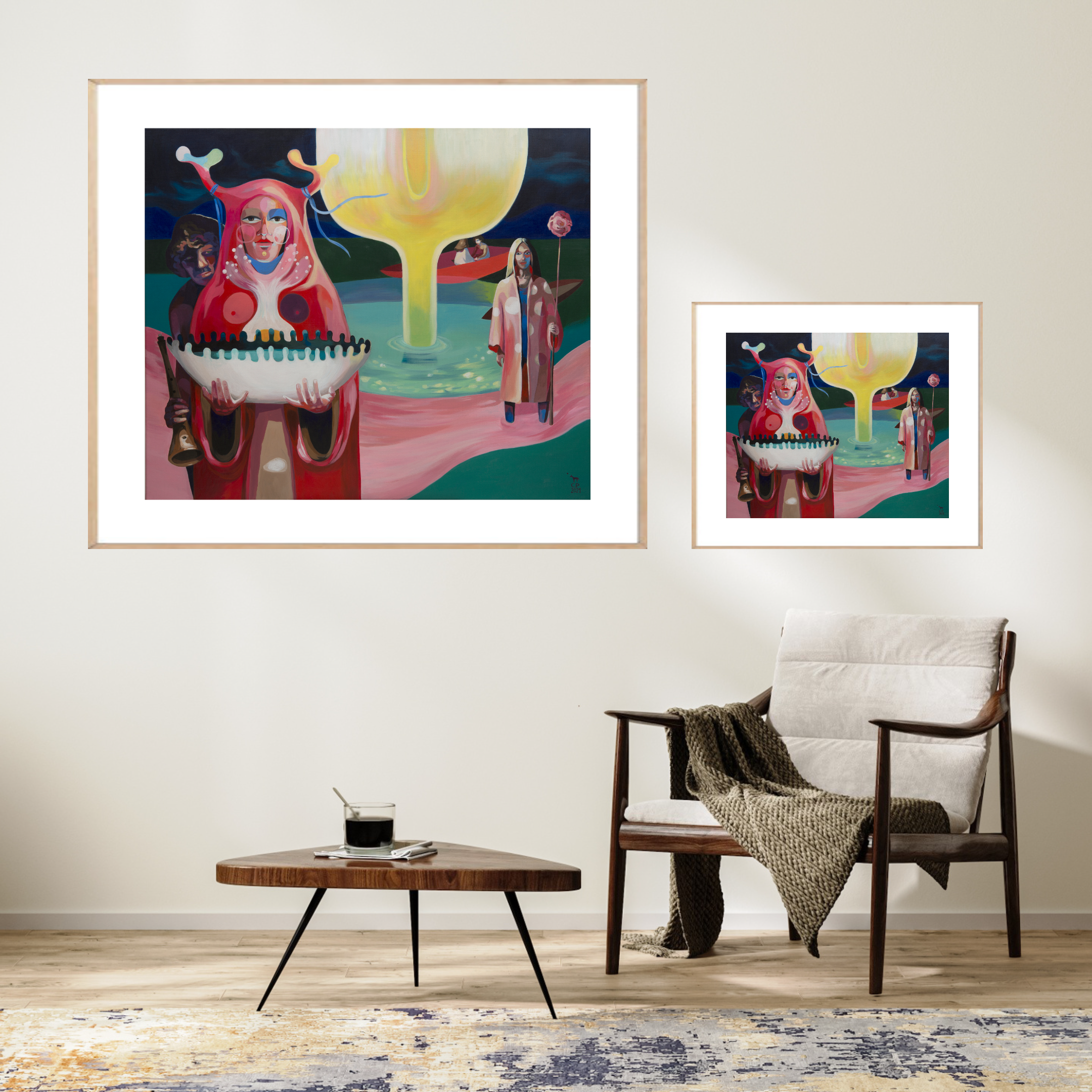 'Visitors' Fine Art Print