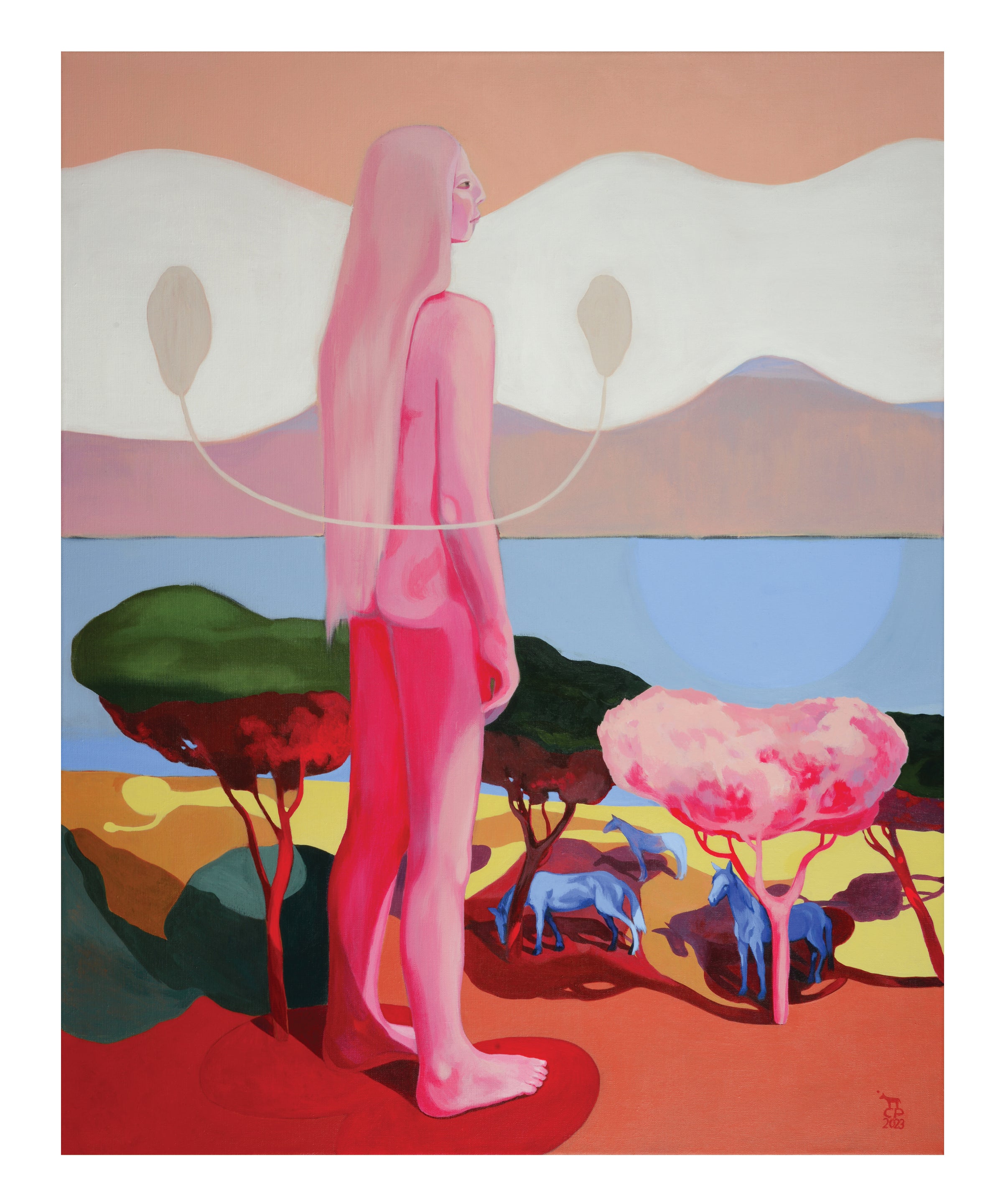 'Something Inside Me Looks At The Sea And At Everything Else Too' Fine Art Print