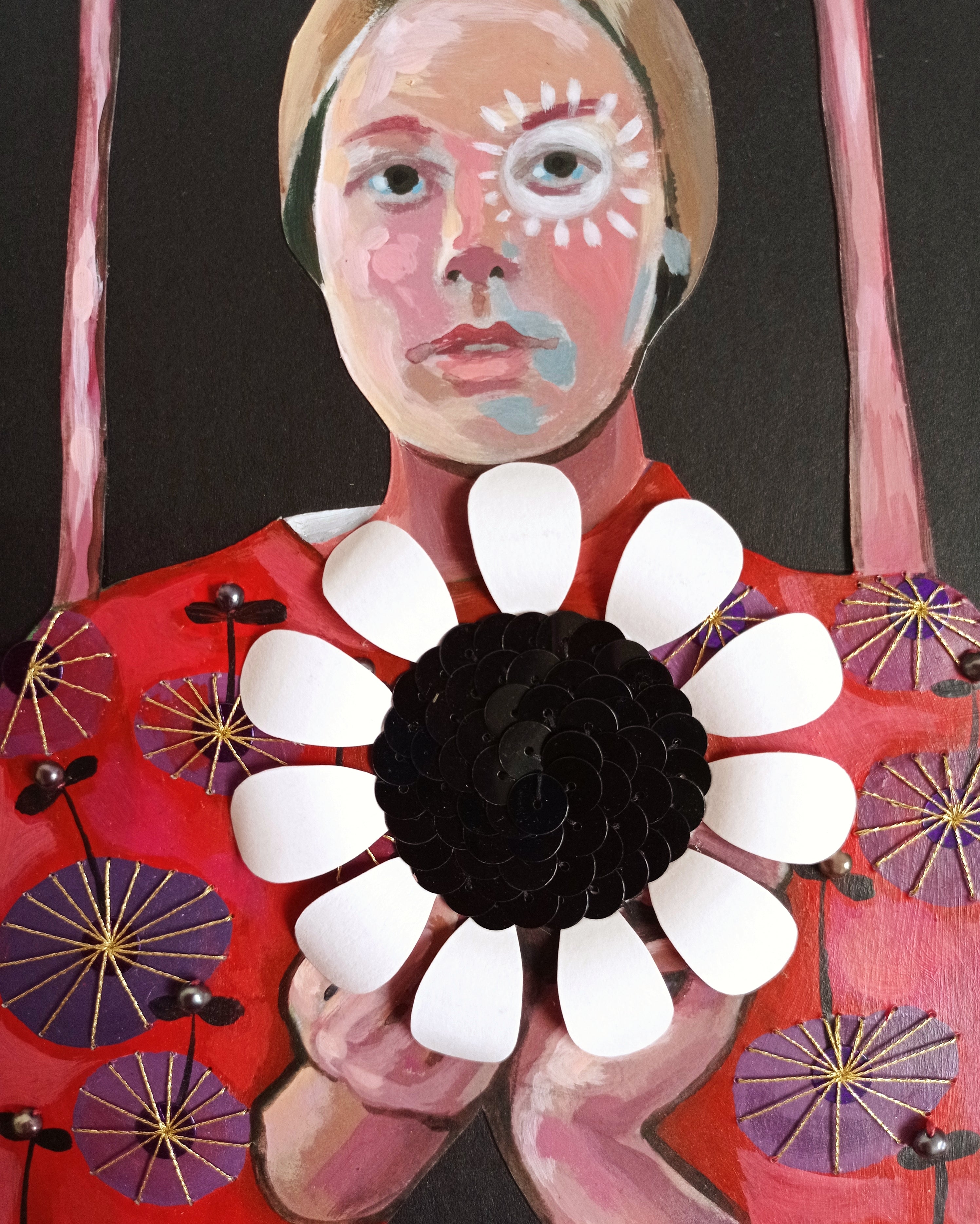 'Nina' Assemblage, original incl. frame