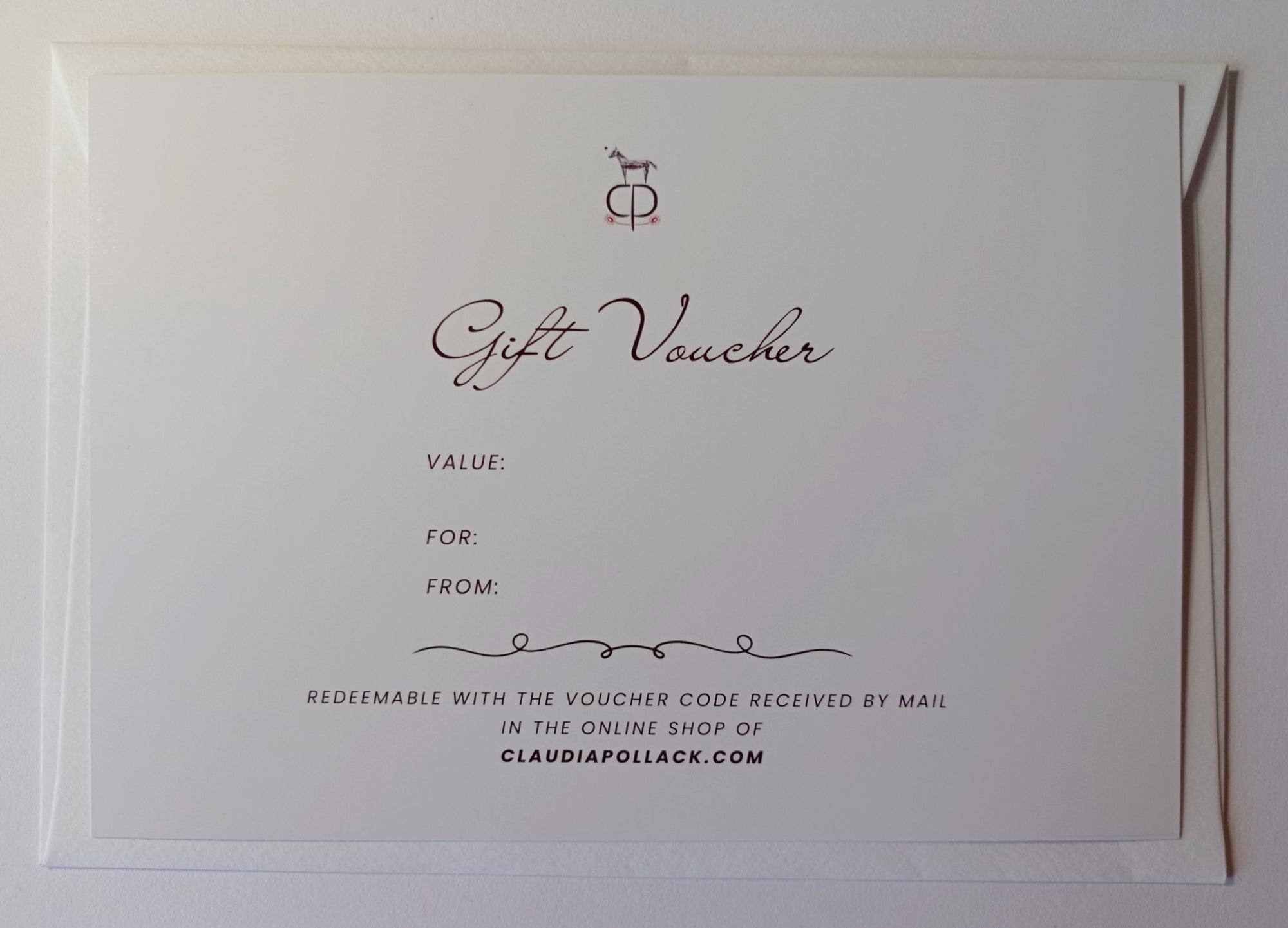Digital Gift Voucher in English