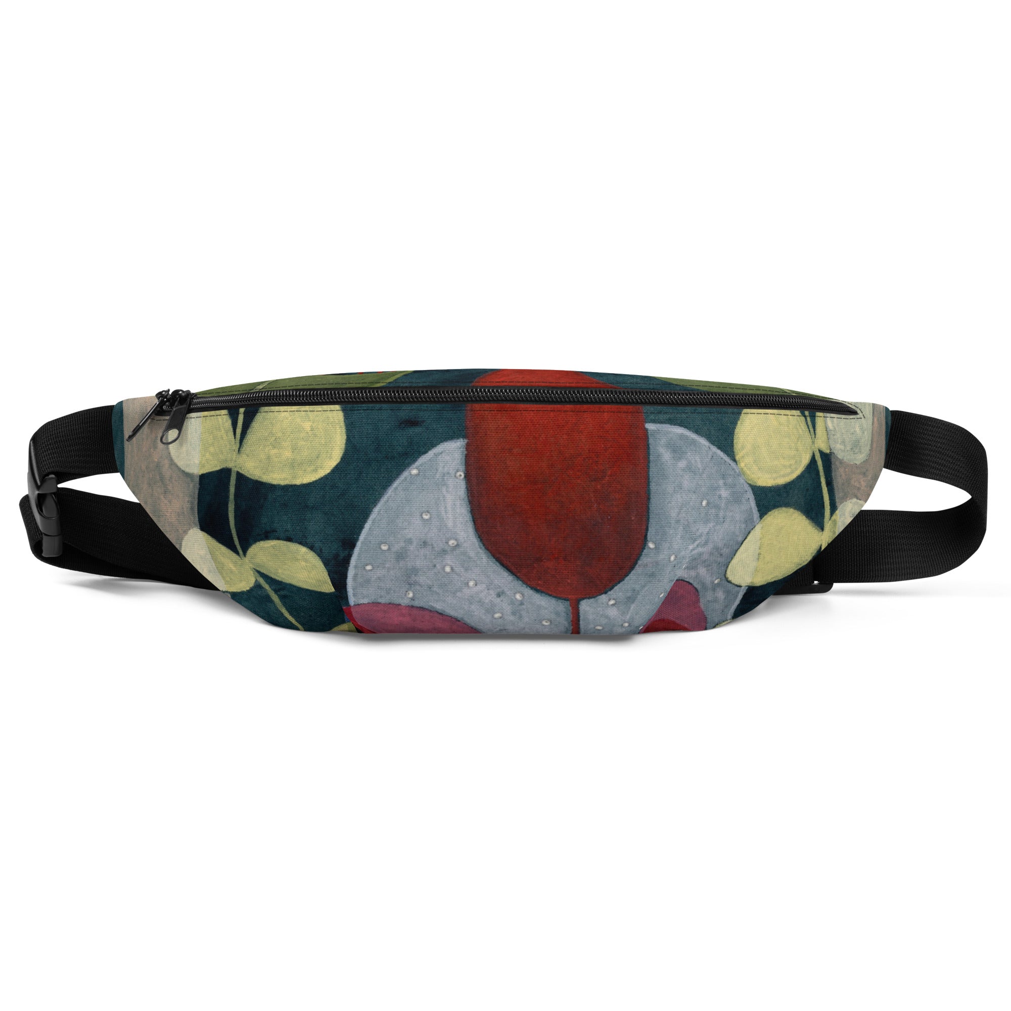 Everyday things that carry a story and meaning. Fanny pack with original artwork by Claudia Pollack. Water-resistant, adjustable, 1.4 l.