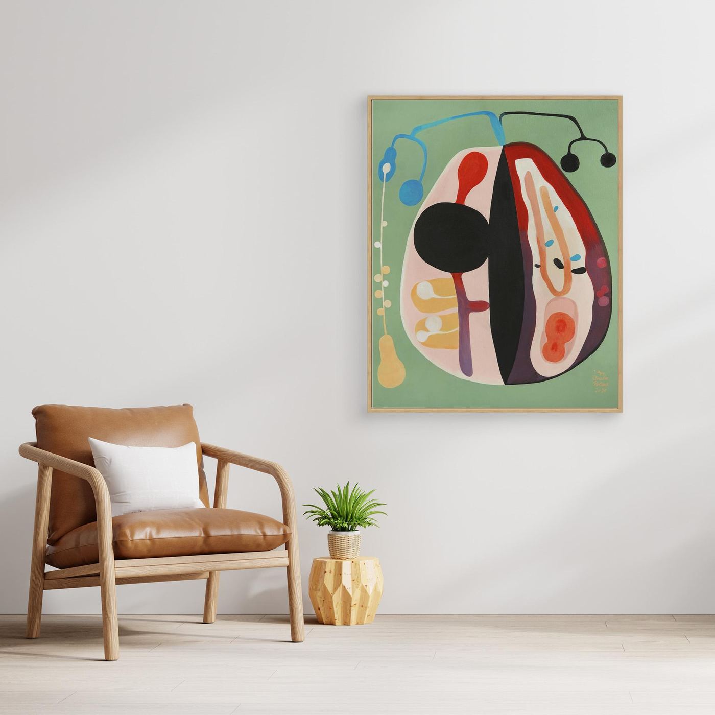 'Universelle Geschichten' gerahmter Leinwanddruck