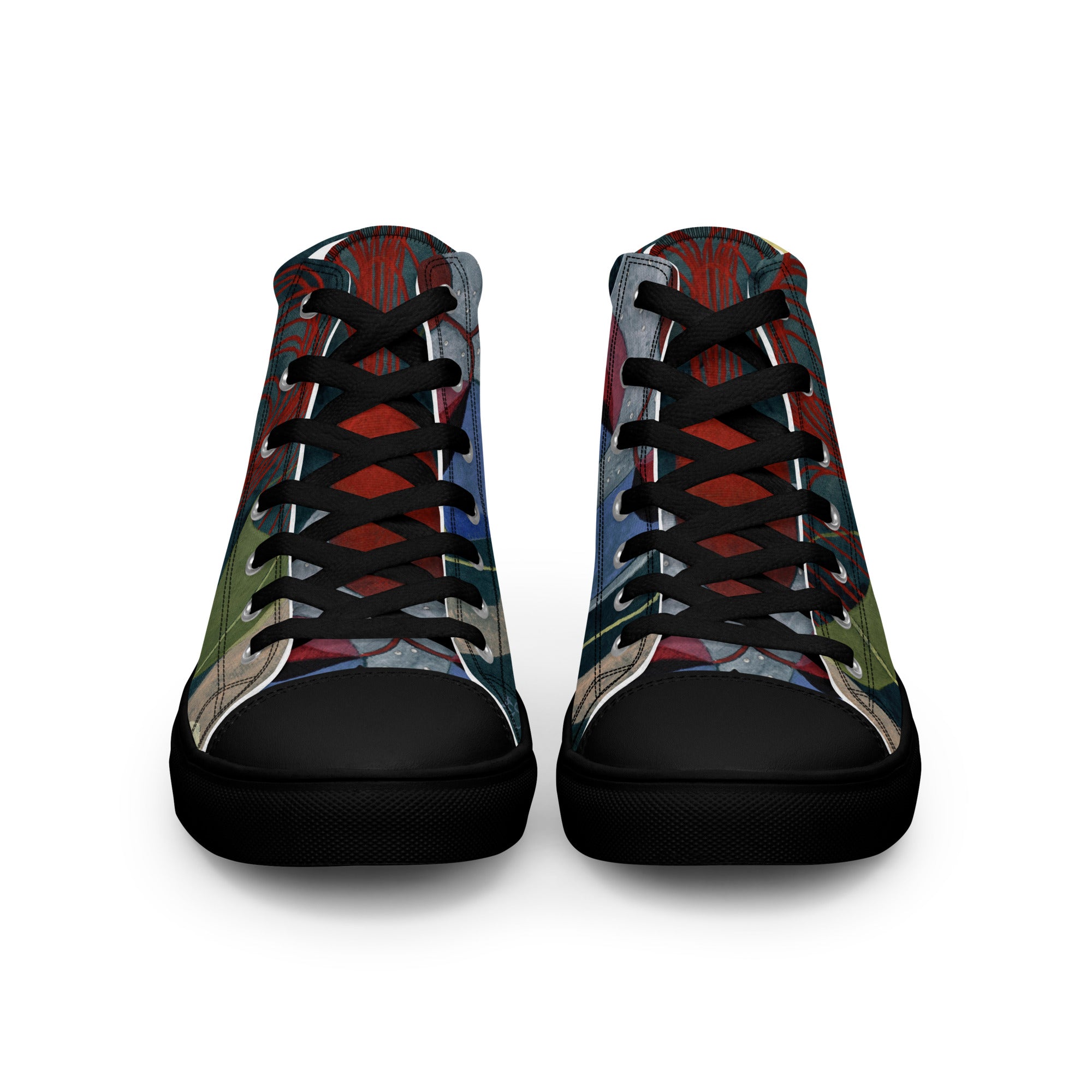 "The Magic Kitchen" High-Top Canvas Shoes for Women – front view