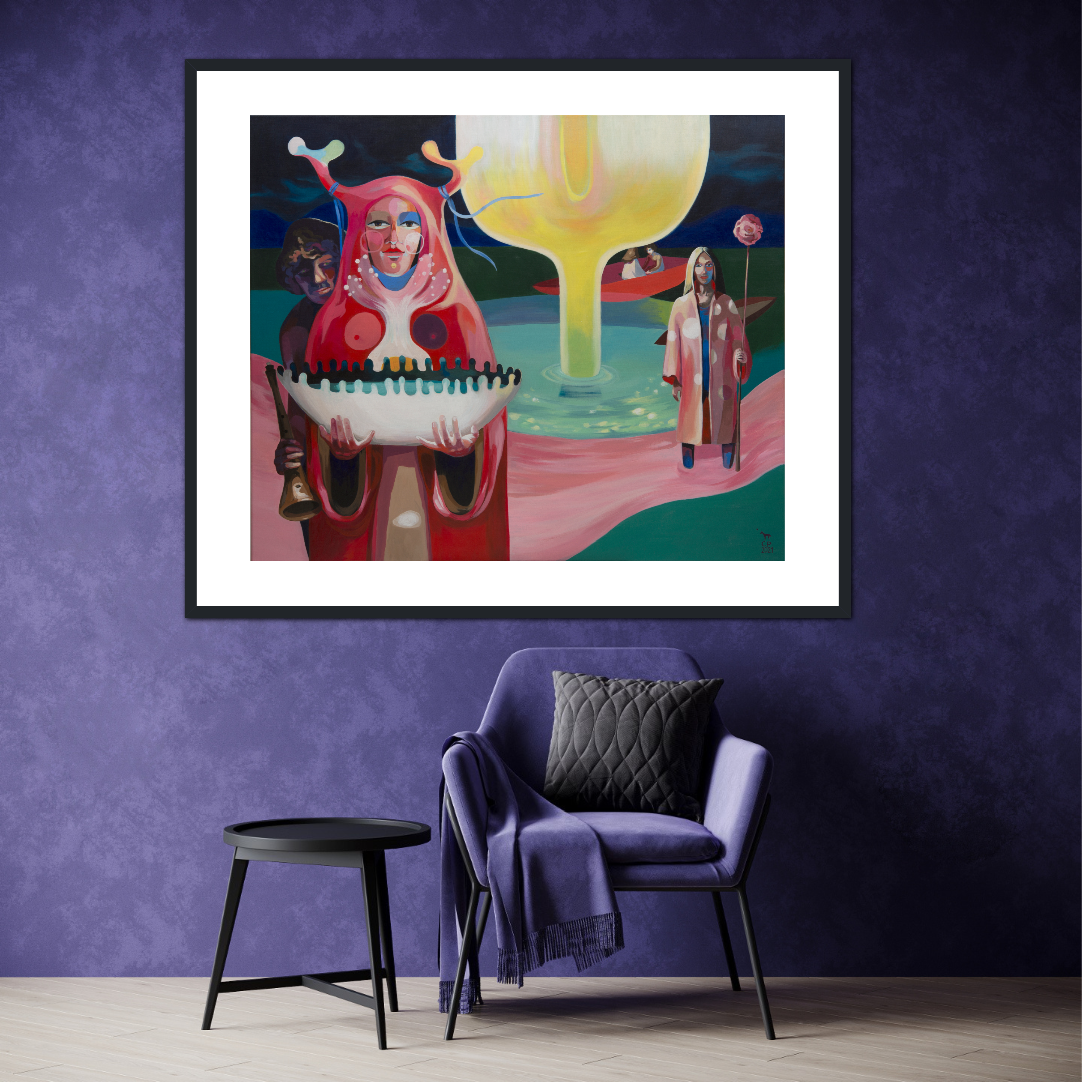 'Visitors' Fine Art Print
