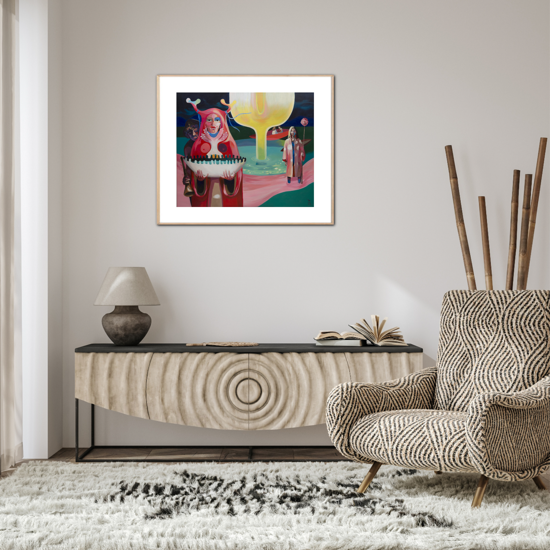 'Visitors' Fine Art Print